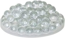 20 Pcs 10mm Clear Glass Marbles Solid Marble Beads Games 10Mm,