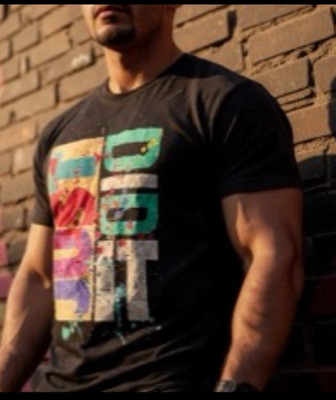 Vibes Mens T-Shirt Just Did It Sz 4XL Graphic Print Confetti Poster Scene