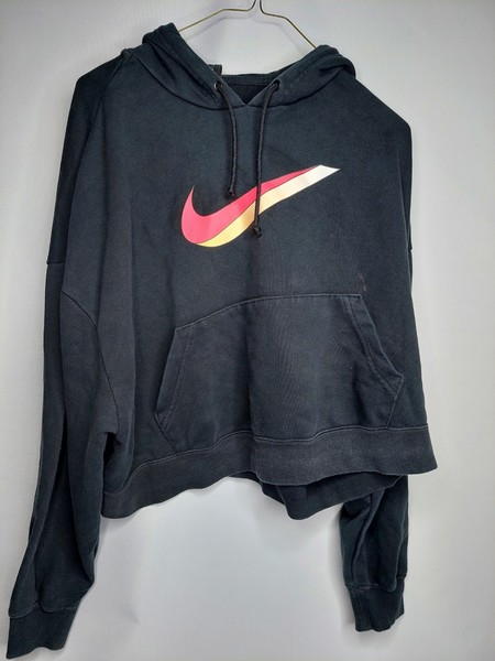 S Oversize Nike Short Crop Hoodie