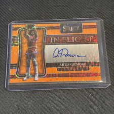 2021 Panini Select FOTL Neon Orange Pulsar Prizm /30 Artis Gilmore Auto HOF