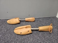 Vintage Cedar Wooden Shoe Tree Stretchers, Size Medium Mens Size 6 To 10.5