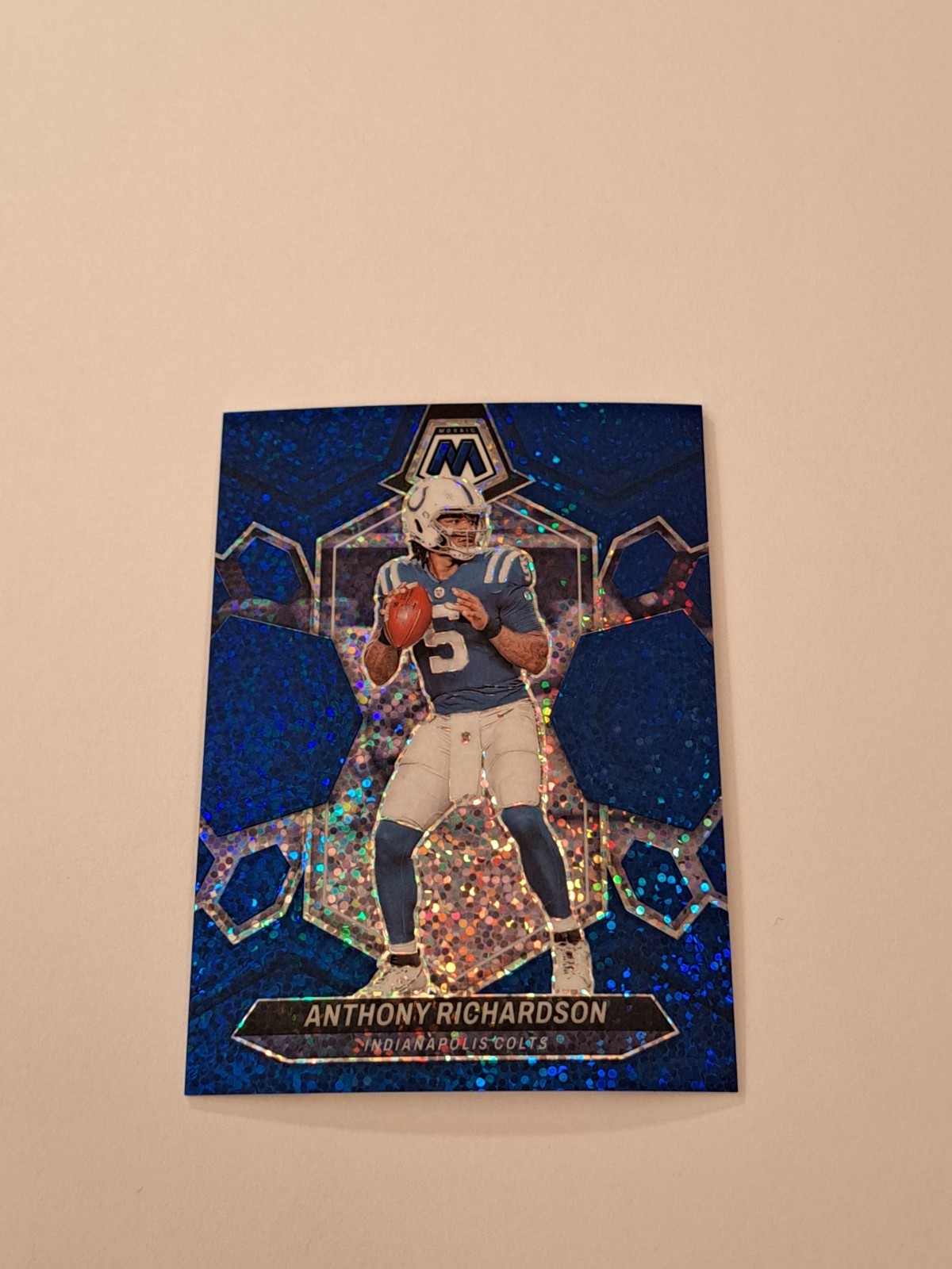 2024 PANINI MOSAIC #92 ANTHONY RICHARDSON BLUE SPARKLE PRIZM #/96