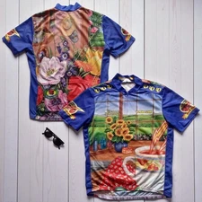 VTG 90s Celestial Seasonings "Red Zinger" PEARL iZUMi Cycling Jersey — SIze L