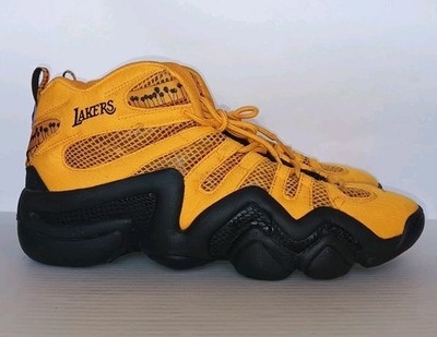 Adidas Crazy 8 Kobe Bryant Lakers Men's Yellow & Black Shoes Size