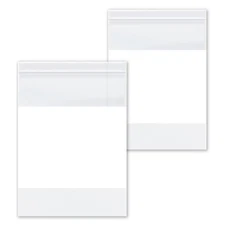 4 Mil Reclosable Bag With White Block 4"x6" Plastic Bag Durable Clear 10000 Pcs