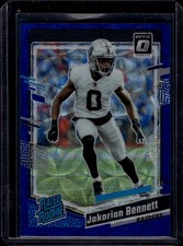2023 Donruss Optic Blue Scope #259 Jakorian Bennett Las Vegas Raiders Rookie