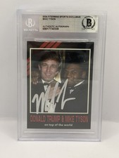 Mike Tyson Silver Ink Auto 2024 Fiterman Exclusive Card Beckett President Trump