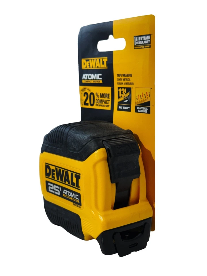 Cinta métrica compacta atómica DEWALT de 25 pies - DWHT38125S Foto 2 de 3