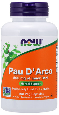 Pau D'Arco 500 mg 100 Gemüsekapseln Now Foods