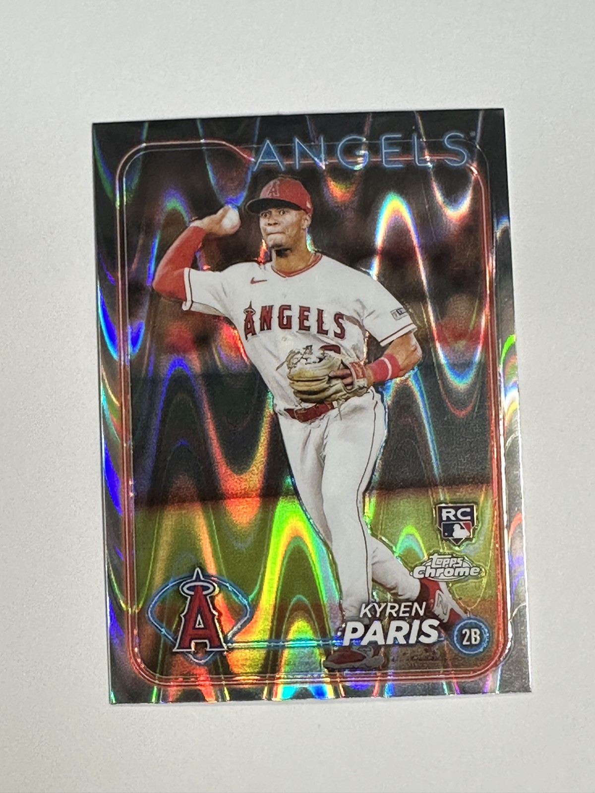2024 Topps Chrome - Kyren Paris #151 RayWave Refractor (RC)