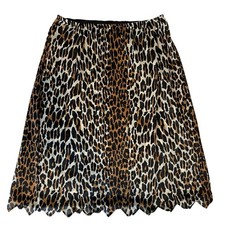 Vintage Vanity Fair Leopard Print Half Slip, Medium, 60s rockabilly punk