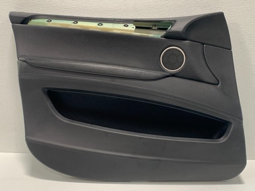 12 13 BMW X5 M E70 FRONT LEFT DRIVER BLACK DOOR TRIM PANEL LEATHER OEM #A0.11