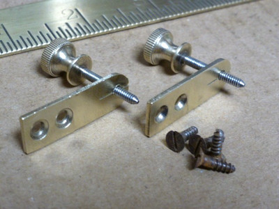 good pair antique vienna regulator wall clock case steadys & original screws(W2)