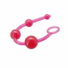 Anal beads dildo mini maxi butt plug dilator large pink phallus