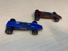Hot Wheels Redline Lot of 2 LOTUS TURBINE 1969 Blue and Dark Red