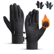 -10℉ Waterproof Windproof Touch Screen Warm Winter Gloves for Cold Weather Men