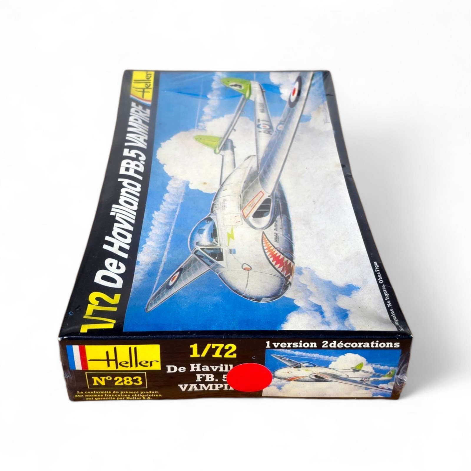 1979 Heller De Havilland FB.5 Vampire 1/72 Scale Kit 283 New Sealed Box² SeePics