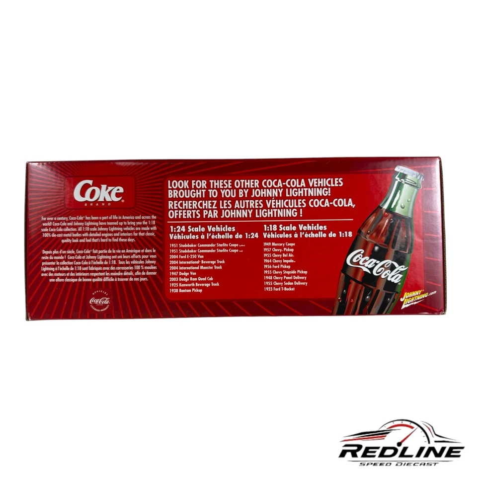 🔥🔥🔥Johnny LightningCoca-Cola 1955 Chevy Bel Air Yellow 1:18 C3🔥🔥🔥 - Image 3 of 4