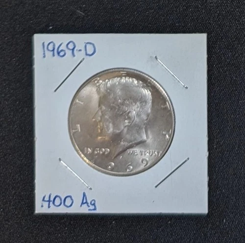 1969-D Kennedy 40% Silver Half Dollar BU/Uncirculated Lot #26K45 FREE SHIPPING!