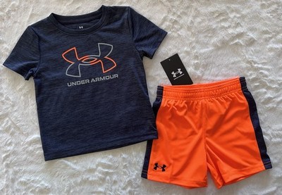 UNDER ARMOUR Baby Boy's T-Shirt and Shorts Outfit, 2-piece set