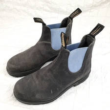 Blundstone 2209 Chelsea Boots Steel Grey Suede Denim Stretch (UK7)  Mens Size 8