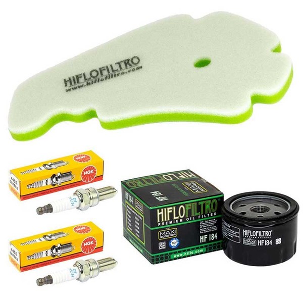 Set ÖLfilter Luftfilter ZüNdkerzen Wartung FüR Peugeot Geopolis 500 Ie 2008-2012-image