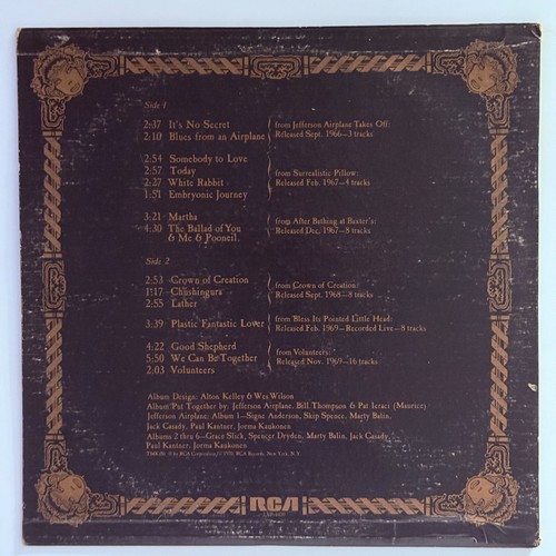 Jefferson Airplane Vinyl Record - The Worst Of Jefferson Airplane Classic Rock - Picture 2 of 4