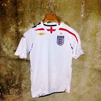 Maillot Angleterre Domicile 2007/09 Umbro - Taille M - Occasion - Football Collection