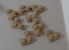 LEGO Spare Parts 2420 - 4550168 Corner Plate 1x2x2 Sand Yellow x8