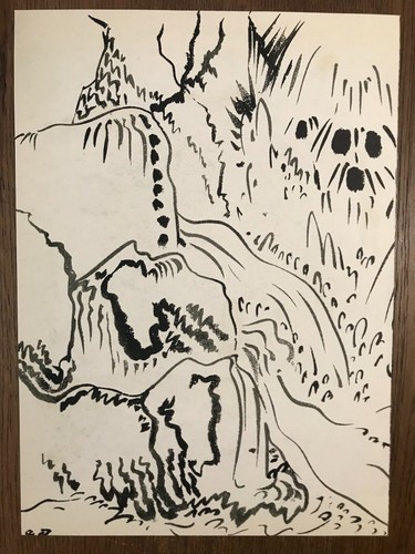 Andre Masson Original Lithograph "Stream" 1952 Plate-Signed - Picture 2 of 6