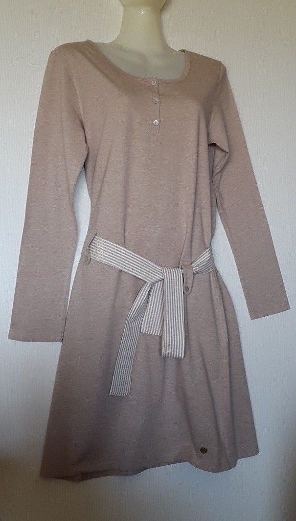 Pyjama Robe O'MOI Manches Courtes - Taille FR40/42 (US M) Rose Foncé - Viscose Polyester Neuf