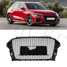 RS3 For 2013 2014 2015 16 Audi A3 S3 8V Front Hood Henycomb Bumper Grille Grill