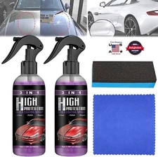 3 in 1 High Protection Quick Car Coat Ceramic Coating Spray Hydrophobic 100ML US