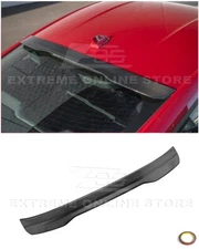 For 24-Up Ford Mustang Coupe CARBON FIBER Tape-On Rear Roof Window Wing Spoiler