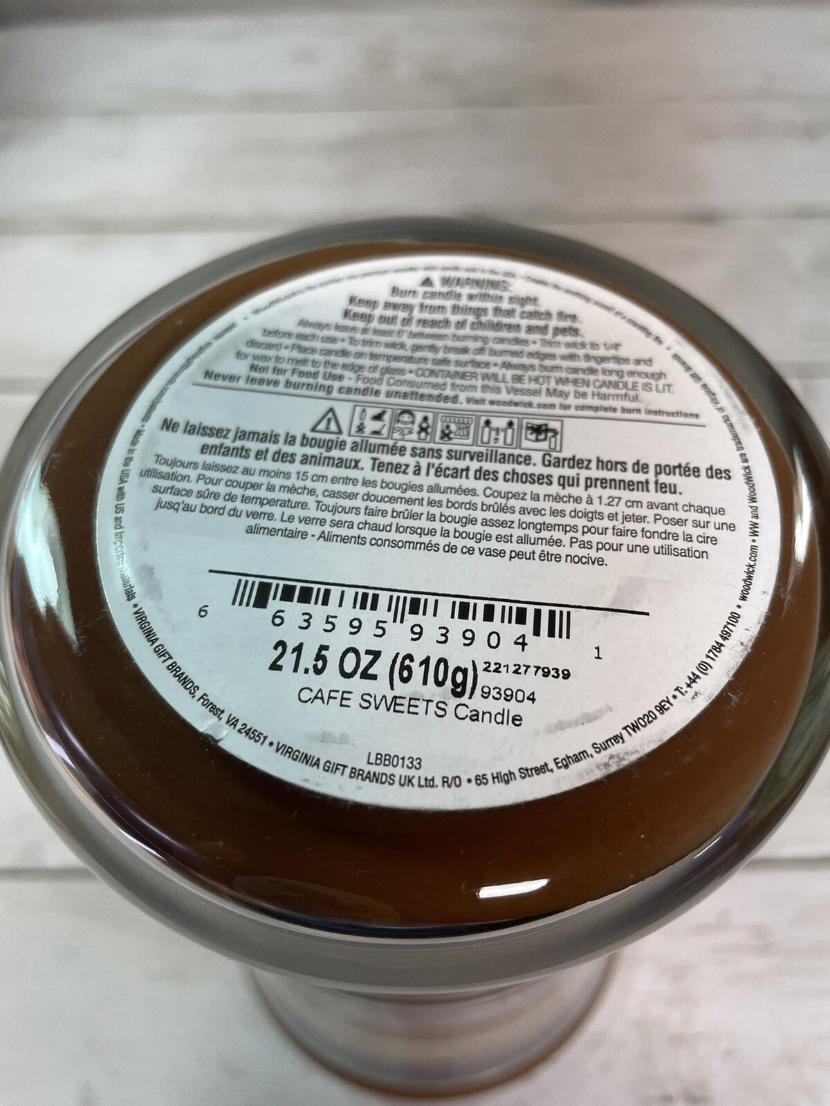 WoodWick Candle Cafe Sweets Trilogy Vanilla Bean Caramel Biscotti Large 21.5 oz eBay