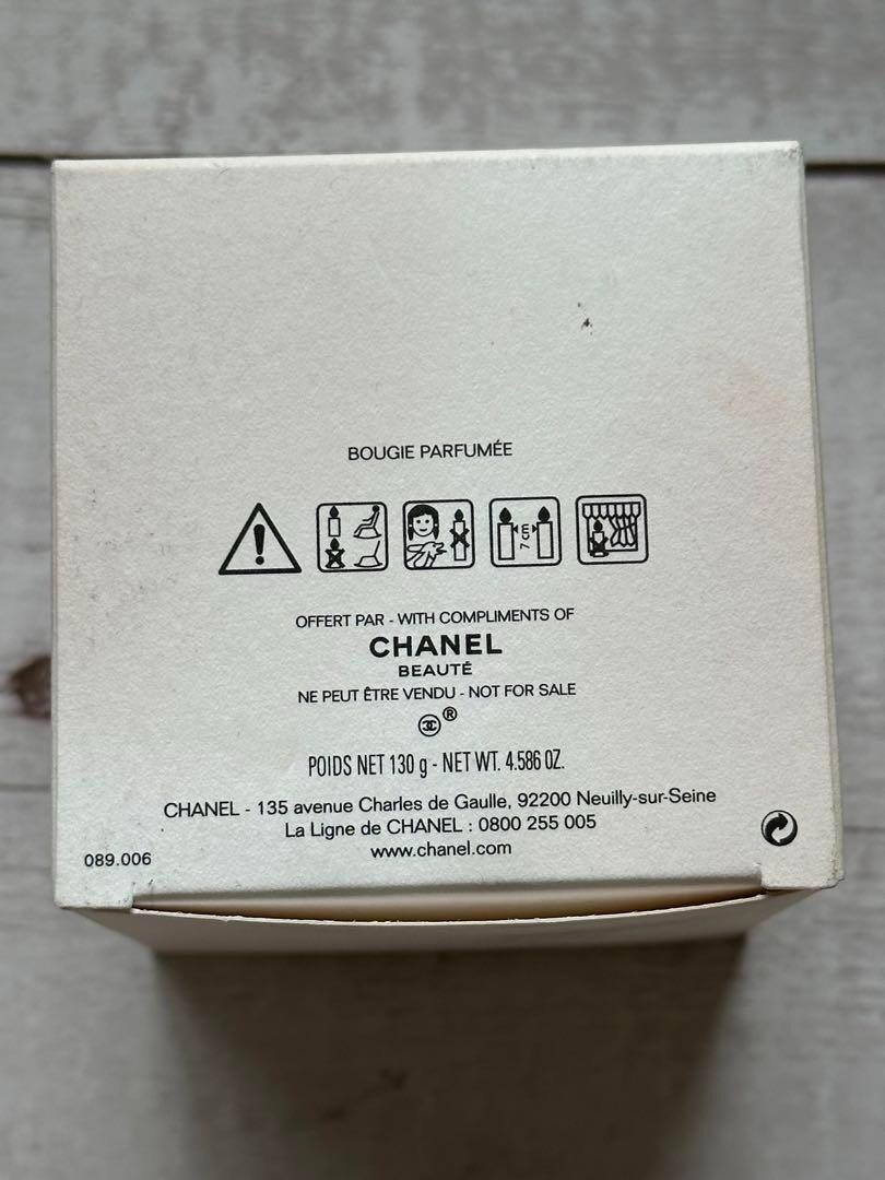 CHANEL BEAUTE Candle 130g Aromatic Candle White Vanilla Vip Gift