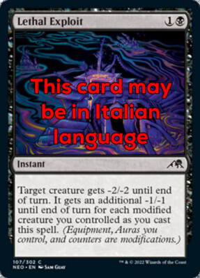 MTG 4x LETHAL EXPLOIT EXC - LETALES UNTERNEHMEN - NEO - MAGIC