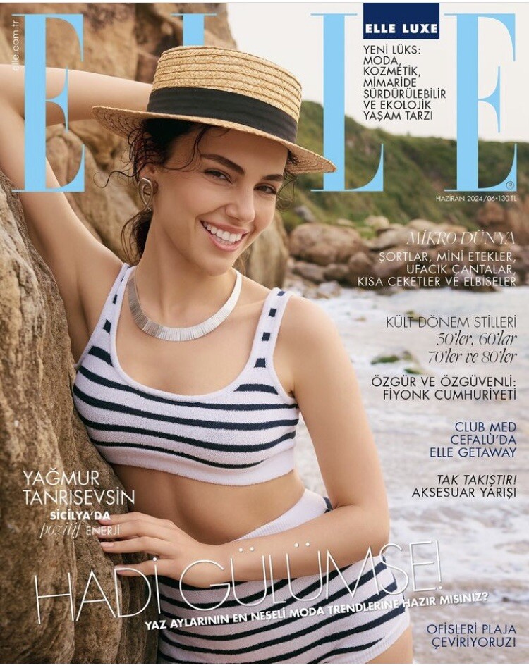 elle Turkey Yağmur Tanrısevsin June 2024 / Fast Shipping Worldwide