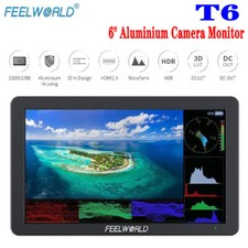 FEELWORLD T6 6" Aluminium Camera Field Monitor Portable 4K HDMI IPS Video Monito