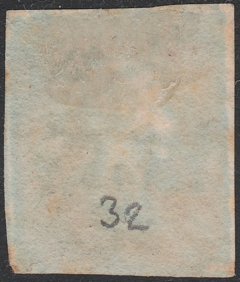 1841 SG8 1d RED BROWN PLATE 32 LONDON "3" IN MALTESE CROSS 4 LARGE MARGINS (MD) - Image 2 of 2