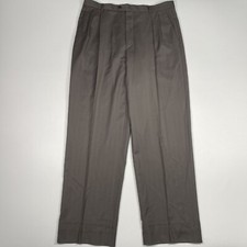 Zanella Pants Men  s 36x31 Gray 100 Wool Dress Trousers Made In Italy