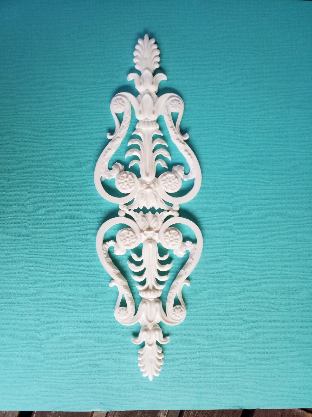 1x Shabby Chic French Furniture Moulding Furniture Applique Carving