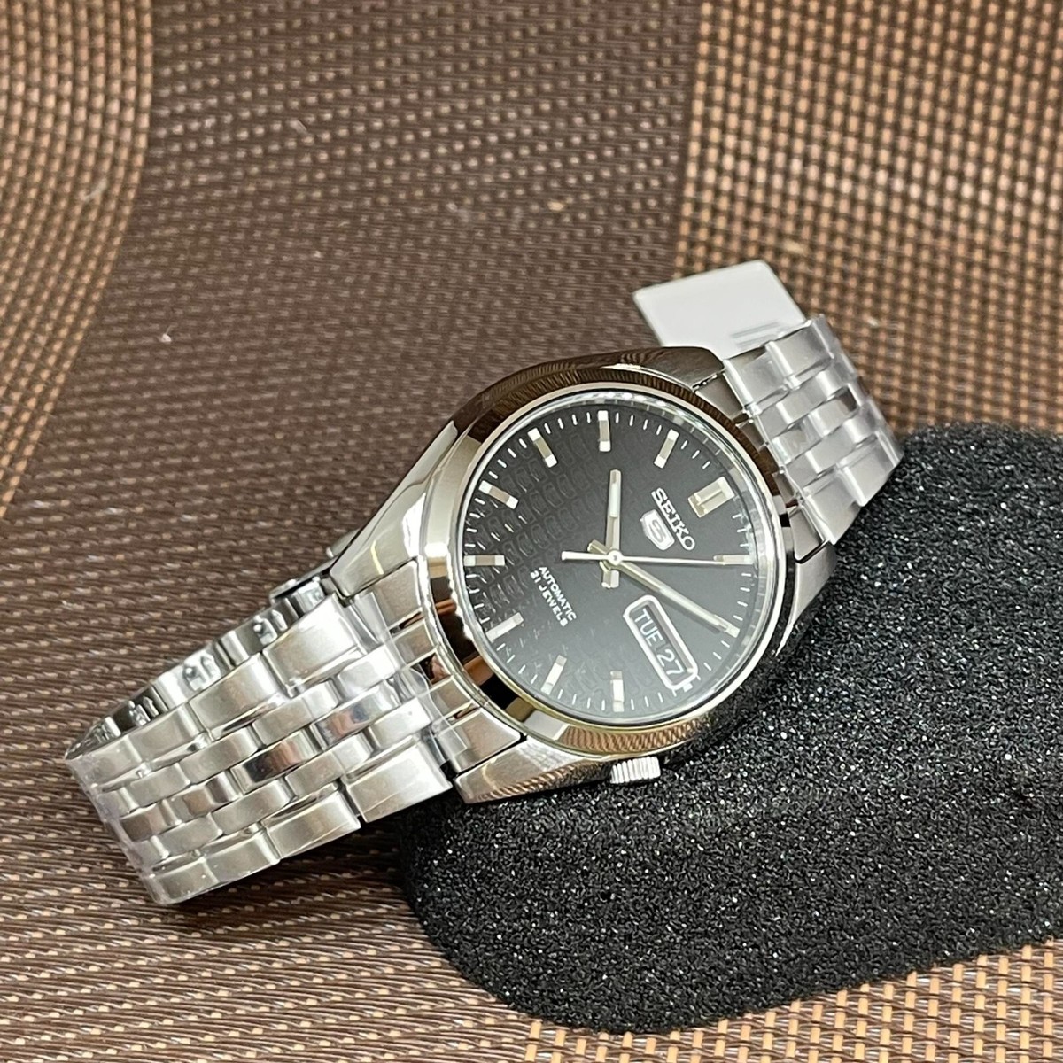 Seiko 5 SNK361K1 Automatic 21 Jewels Stainless Steel Black Analog