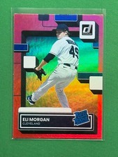 2022 Panini Donruss Baseball Eli Morgan #79 RC Rated Rookie Holo Red
