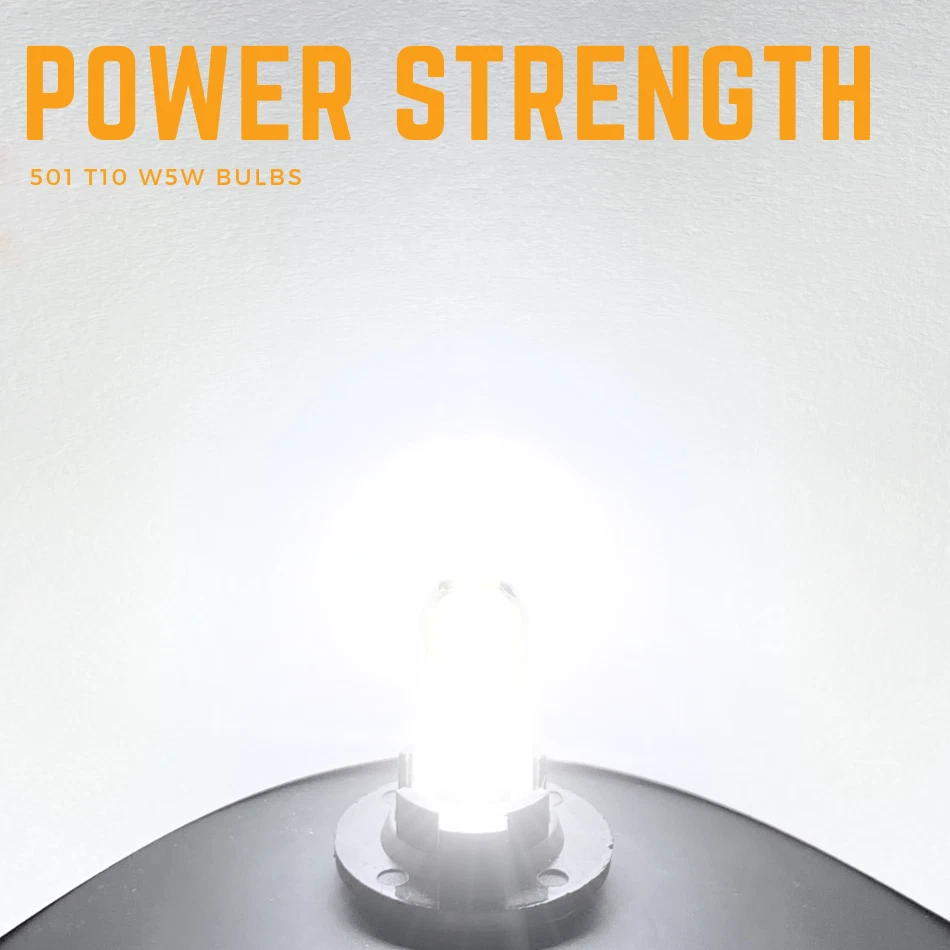 For Peugeot 307 SW Led Number Plate Light 2002-09 Hid Xenon White Cob Bulbs 12v - Image 2 of 4