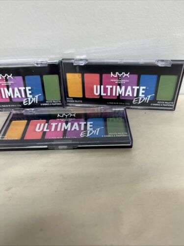 NYX Ultimate Edit Petite Shadow Palette USPP02 Brights Eyeshadow SEALED X3 - Picture 3 of 4