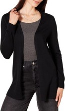 Amazon Essentials Women's Lightweight Open-Front Cardigan Sweater, Black, L