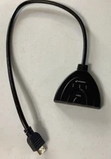 Fosman 3-Port HDMI Switch with Pigtail Cable 1'3/4 ft 