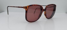 Vintage Evan Picone E409 705 Brown Oval Sunglasses Italy FRAMES ONLY