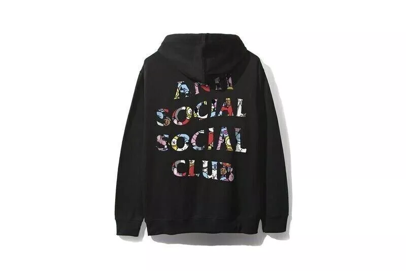 Anti Social Social Club ASSC X BT21 Collab - Blended Black Hoodie